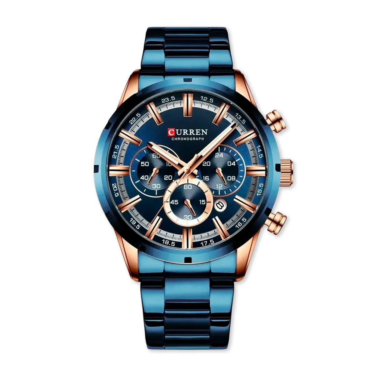 Reloj Curren 8355 Azul Cobre