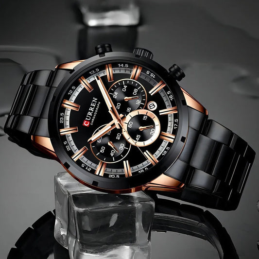 Reloj Curren 8355 Negro Cobre