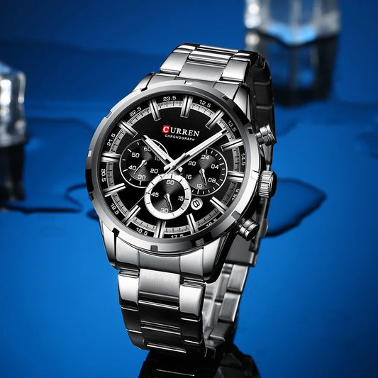 Reloj Curren Ref. 625 Plata/Negro