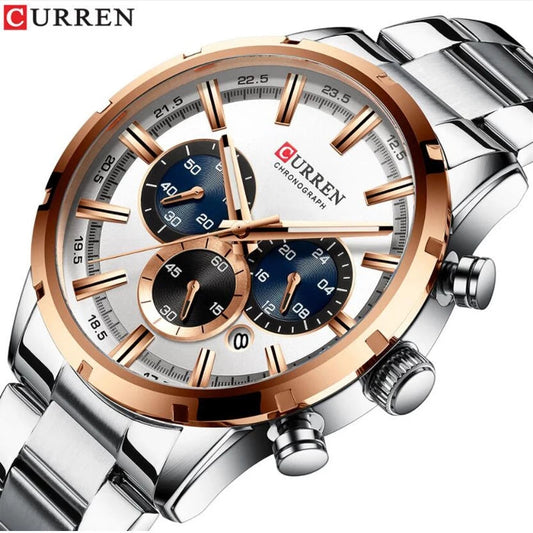 Reloj Curren 8355 Plata Cobre