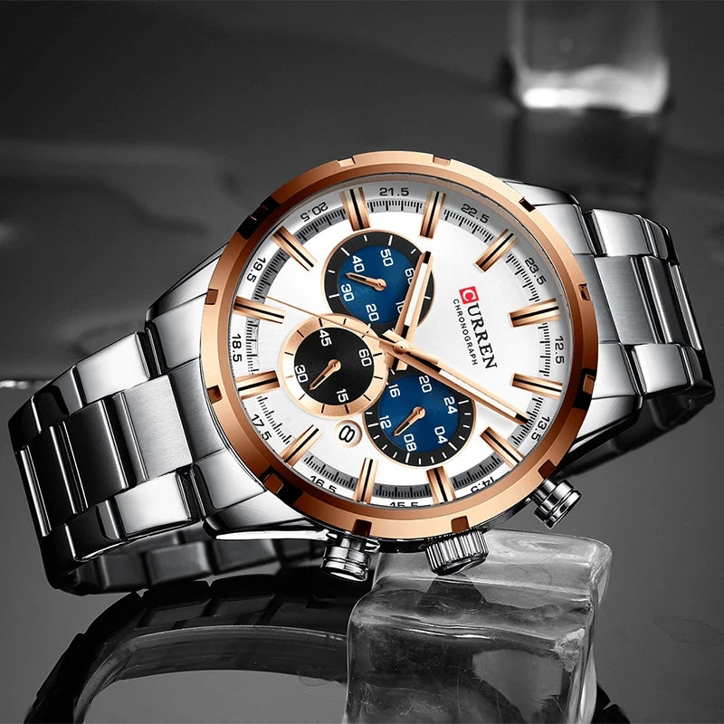 Reloj Curren 8355 Plata Cobre