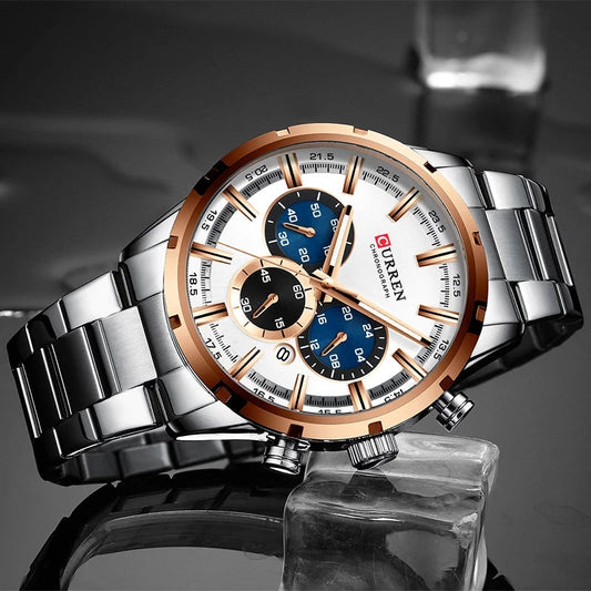 Reloj Curren 8355 Plata Cobre