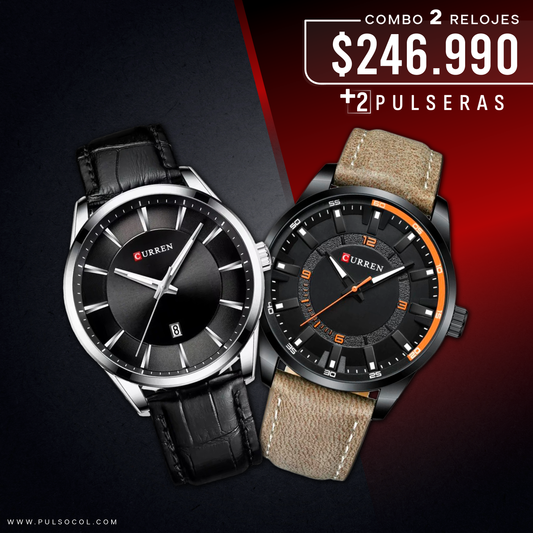 COMBO 637: 2 RELOJES X $246.990