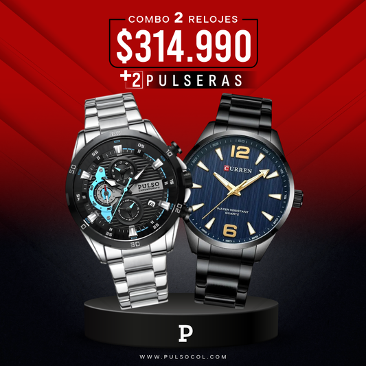 COMBO 643: 2 RELOJES X $314.990