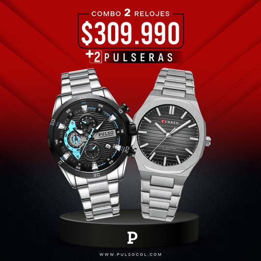 COMBO 647: 2 RELOJES X $309.990