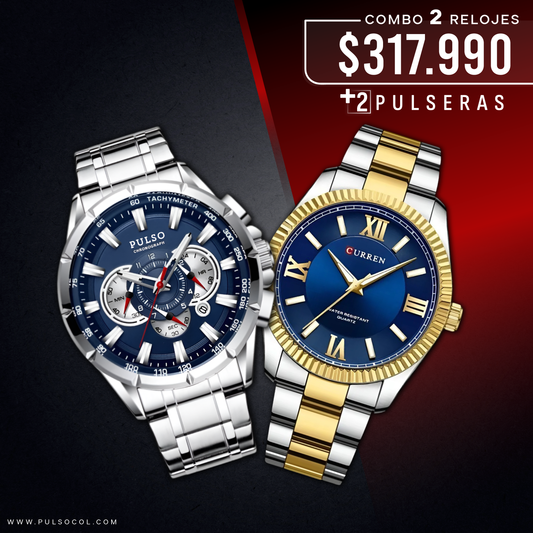 COMBO 650: 2 RELOJES X $317.990