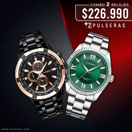 COMBO 654: 2 RELOJES X $226.990
