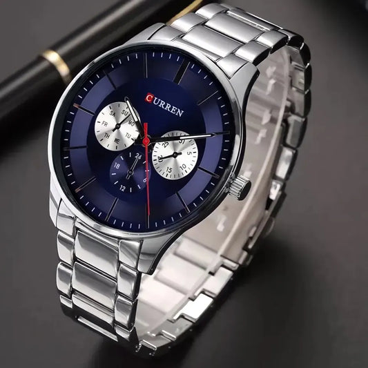 Reloj Curren Ref: 695 Plata/Azul
