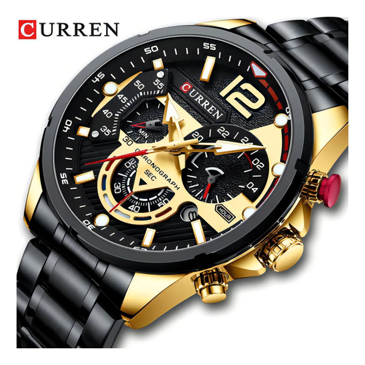 Reloj Curren 8395 Negro Dorado
