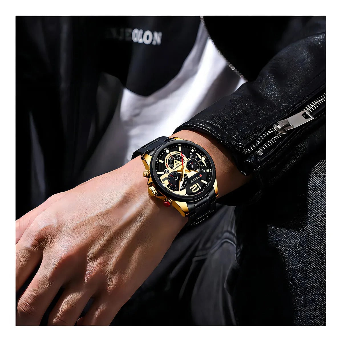 Reloj Curren 8395 Negro Dorado
