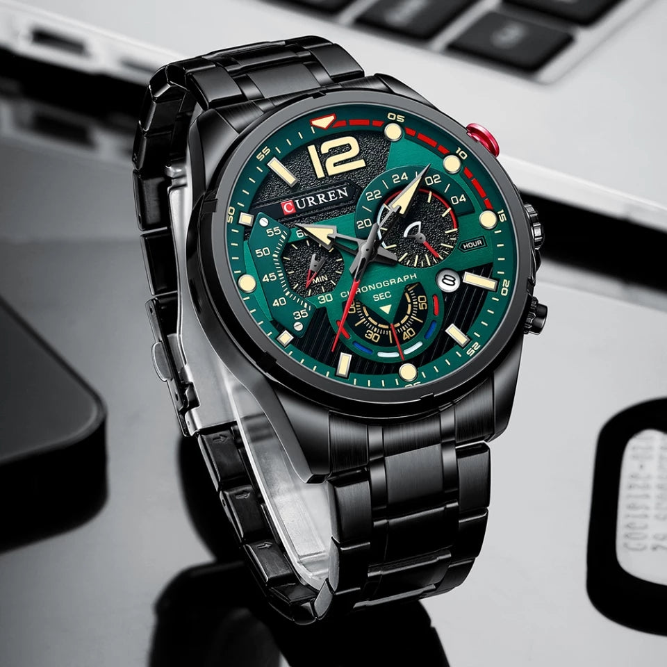 Reloj Curren 8395 Negro Verde