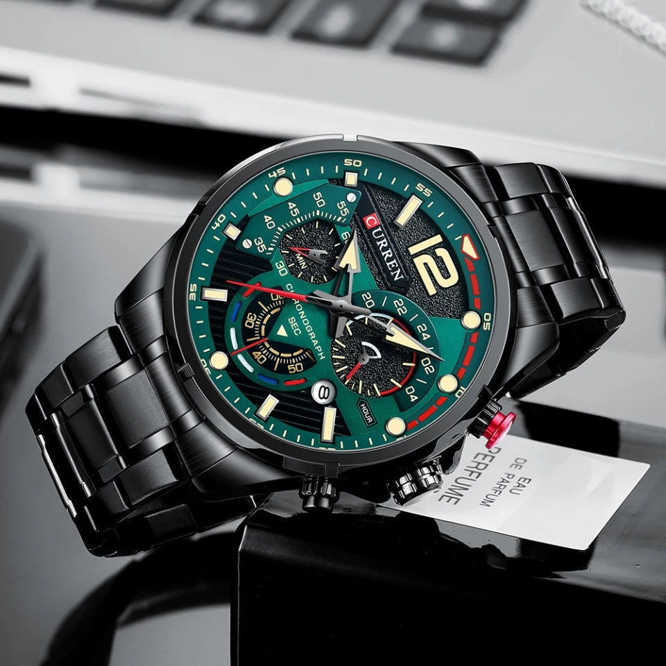 Reloj Curren 8395 Negro Verde