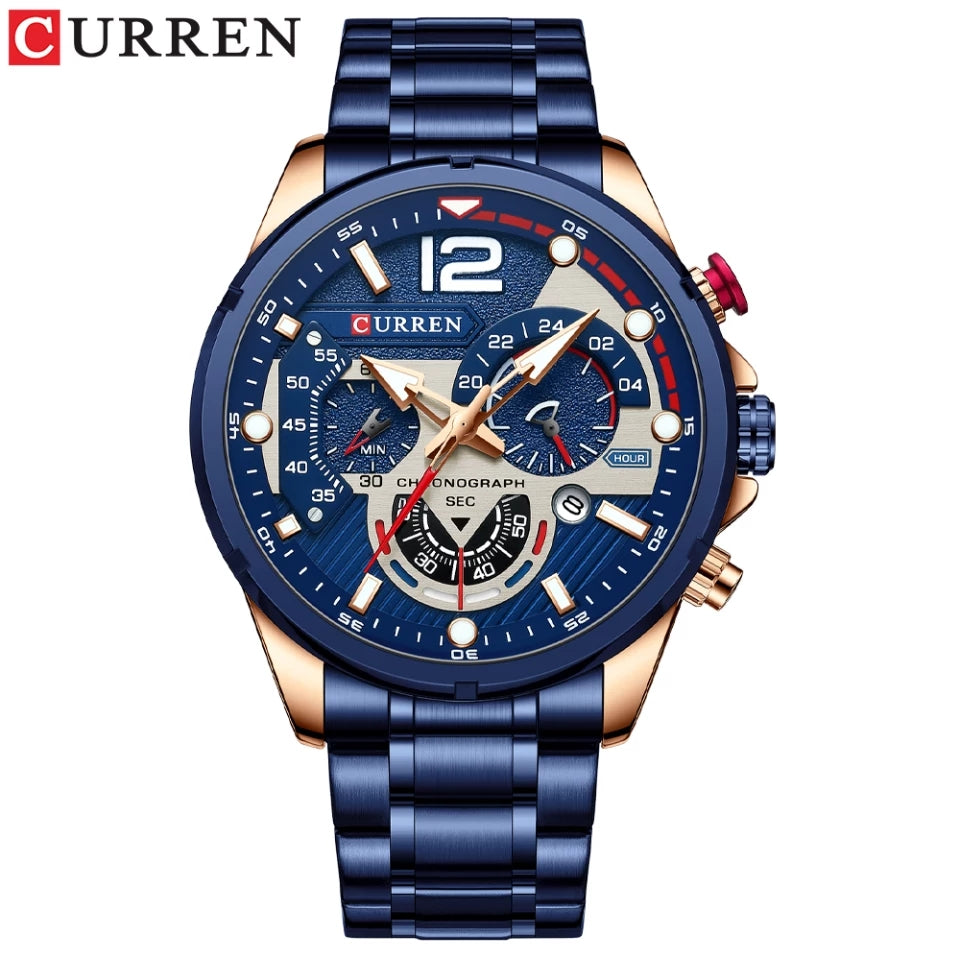 Reloj Curren 8395 Azul Cobre