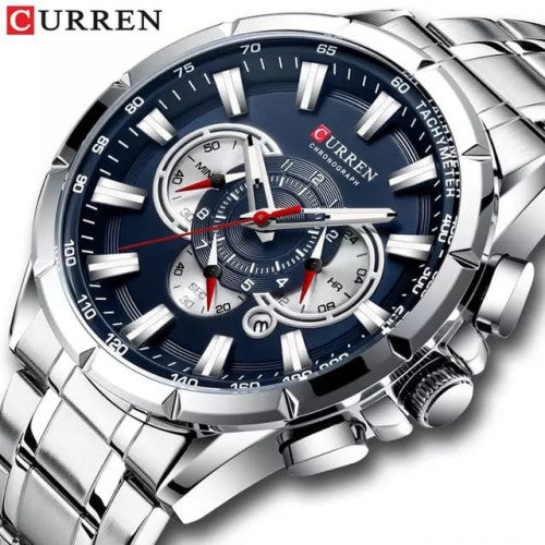 CURREN 8363 PLATA FONDO AZUL