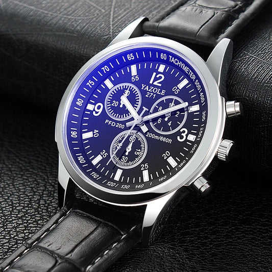 Reloj Yazole Ref: 815 Negro/Azul