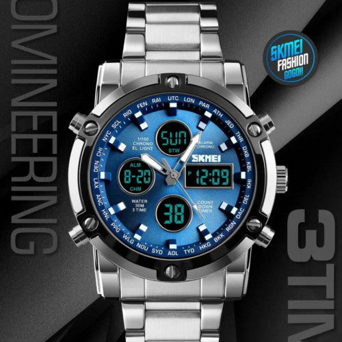 RELOJ SCOTTIE 1389 PLATA AZUL
