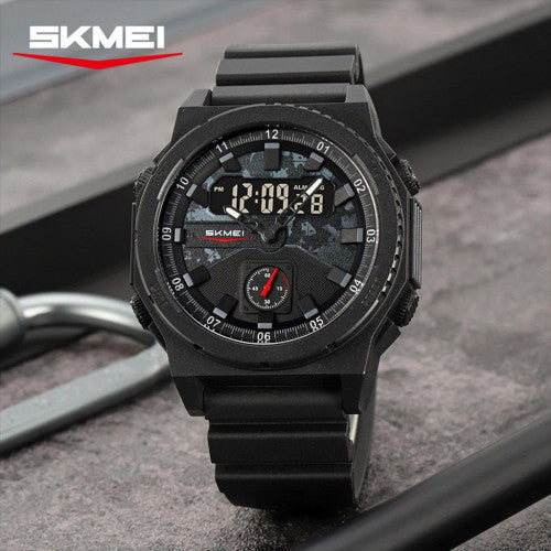 RELOJ SKMEI 2355 NEGRO PUNTERO BLANCO