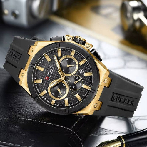 CURREN 8487 NEGRO DORADO