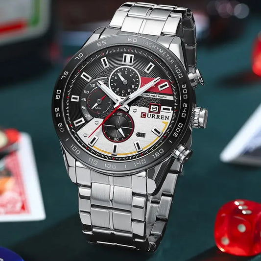 Reloj Curren 820 Plata/Negro