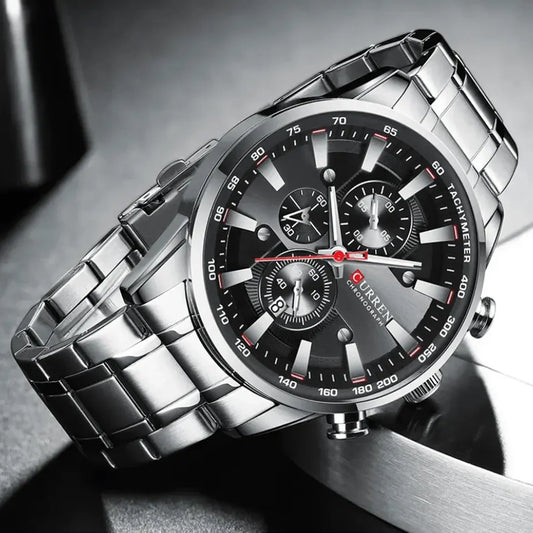 Reloj Curren Ref. 821 Plata/Negro