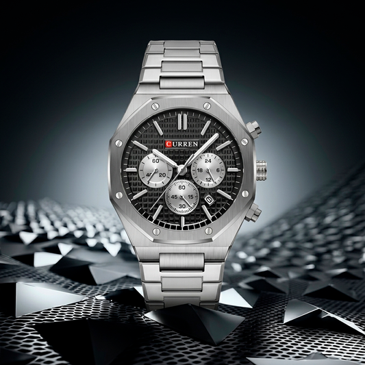 Reloj Curren 825 Plata/Negro