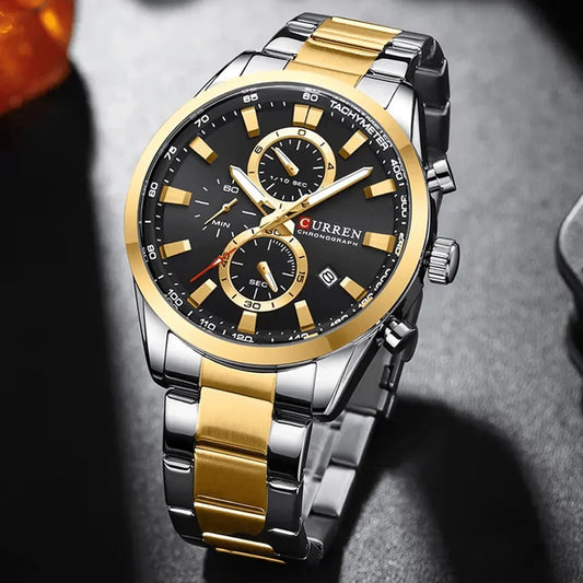 Reloj Curren Ref. 835 Plata/Negro/Dorado