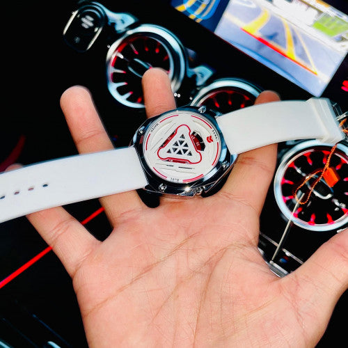 RELOJ SKMEI 2107 BLANCO ROJO