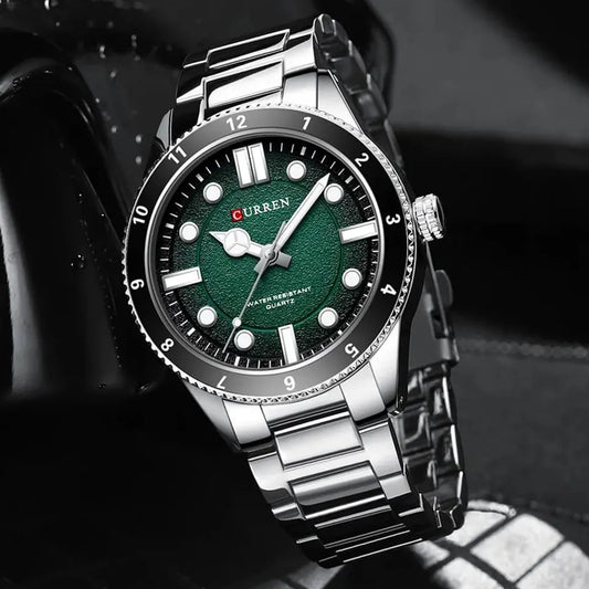 Reloj Curren 864 Plata/Verde