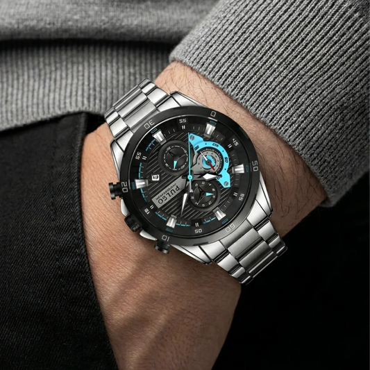 Reloj PULSO REF. 878 Plata/Azul