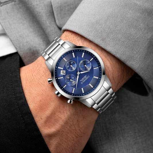 Reloj Chronos Ref. 879 Plata/Azúl