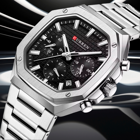 Reloj Curren Ref.890 Plata/Negro