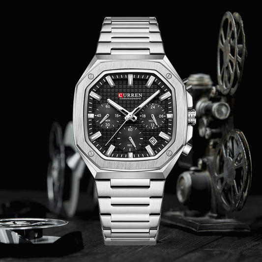 Reloj Curren Ref.890 Plata/Negro