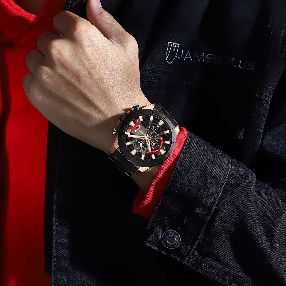 Reloj Curren 8401 Negro Cobre