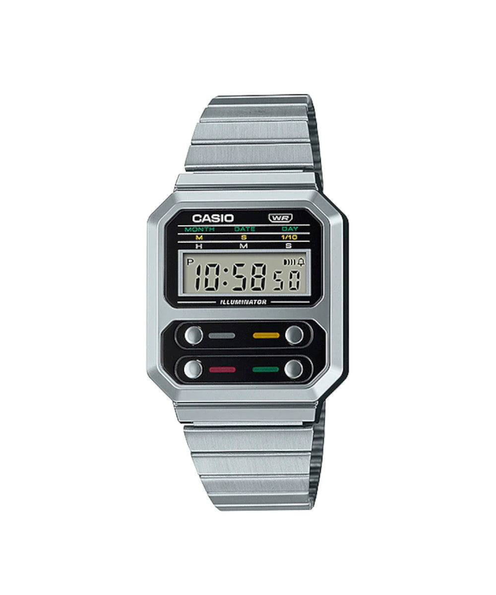 Reloj Casio Vintage A100WE-1A Plateado