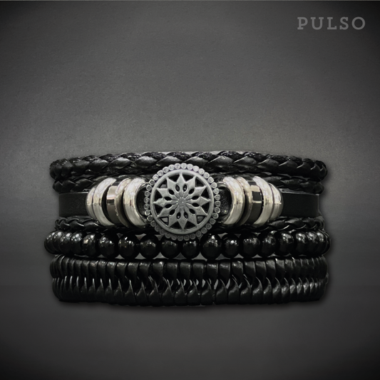 Pulsera Mandala Negro Ref: 7029-43