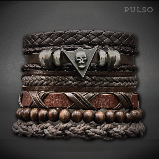 Pulsera Cráneo Ref: 7033-36 Café