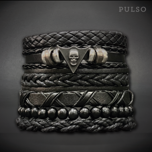 Pulsera Cráneo Ref: 7033-36 Negro