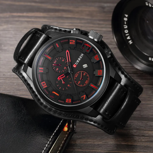 Reloj Curren 8225 Negro Rojo