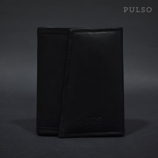 Billetera Pulso Ref: 982 Negro/Cuero Negro