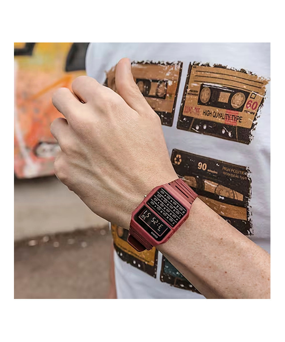 Reloj Casio Vintage CA-53WF-4B Rojo