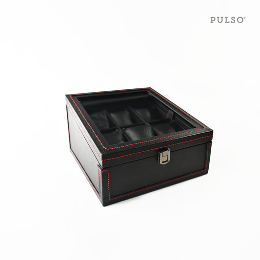 Estuche de Lujo Pulso X6 Ref. 1034 Negro/Rojo
