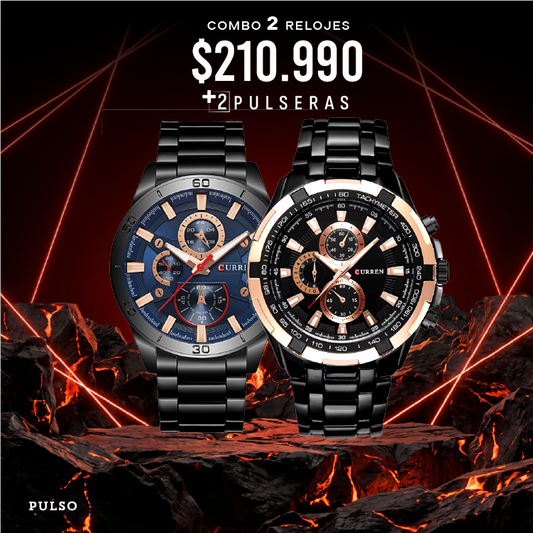 COMBO 335: 2 RELOJES X $210.990