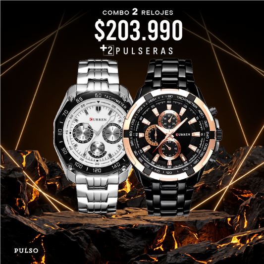 COMBO 339: 2 RELOJES X $203.990