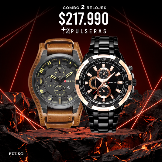 COMBO 342: 2 RELOJES X $217.990