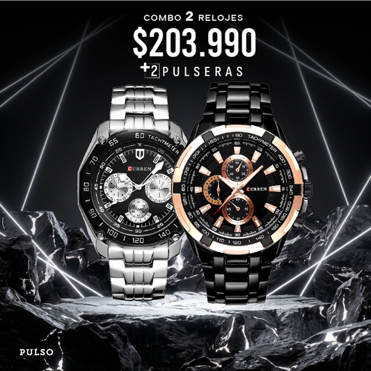 COMBO 344: 2 RELOJES X $203.990