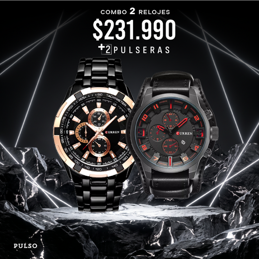COMBO 369: 2 RELOJES X $231.990