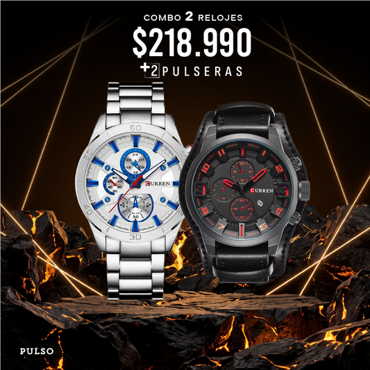 COMBO 379: 2 RELOJES X $218.990