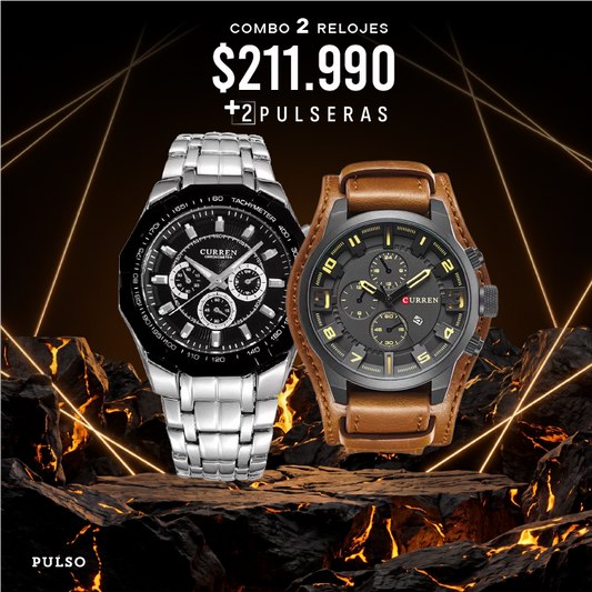 COMBO 393: 2 RELOJES X $211.990