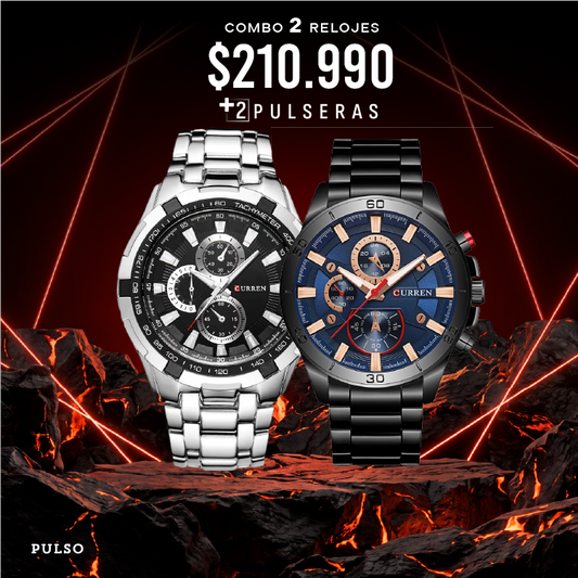COMBO 396: 2 RELOJES X $210.990