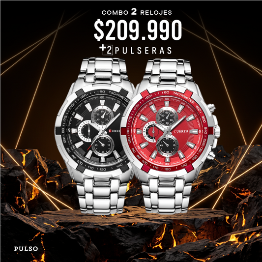 COMBO 397: 2 RELOJES X $209.990